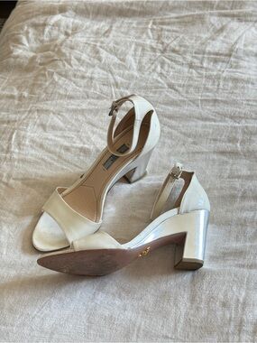 Prada Ankle-Strap Block Heel Sandals (size 38)